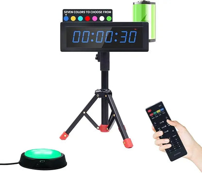 Chronomètre Minuteur Sport - Minuteur de Fitness LED 7 Couleurs, Multifonction 6 Chiffres